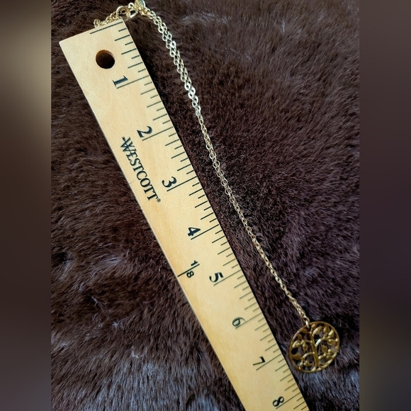 Athena design gold plated tree necklace - Picture 2 of 5